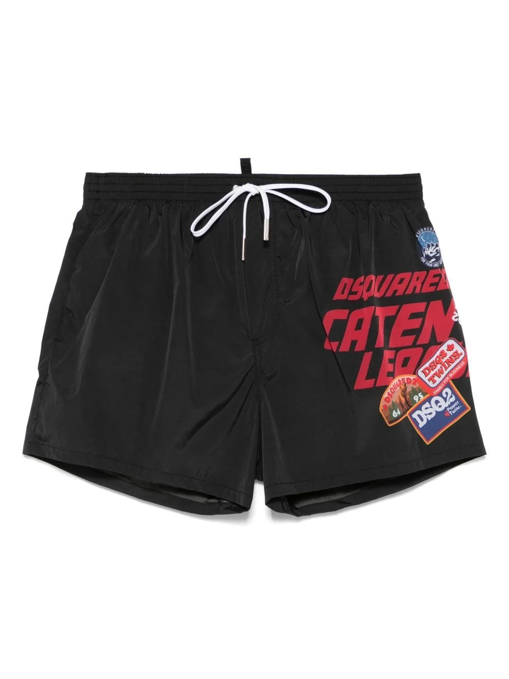 logo-print swim shorts - 1