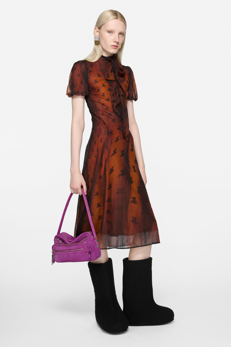 Acne Studios Bow dress - Rust brown outlook