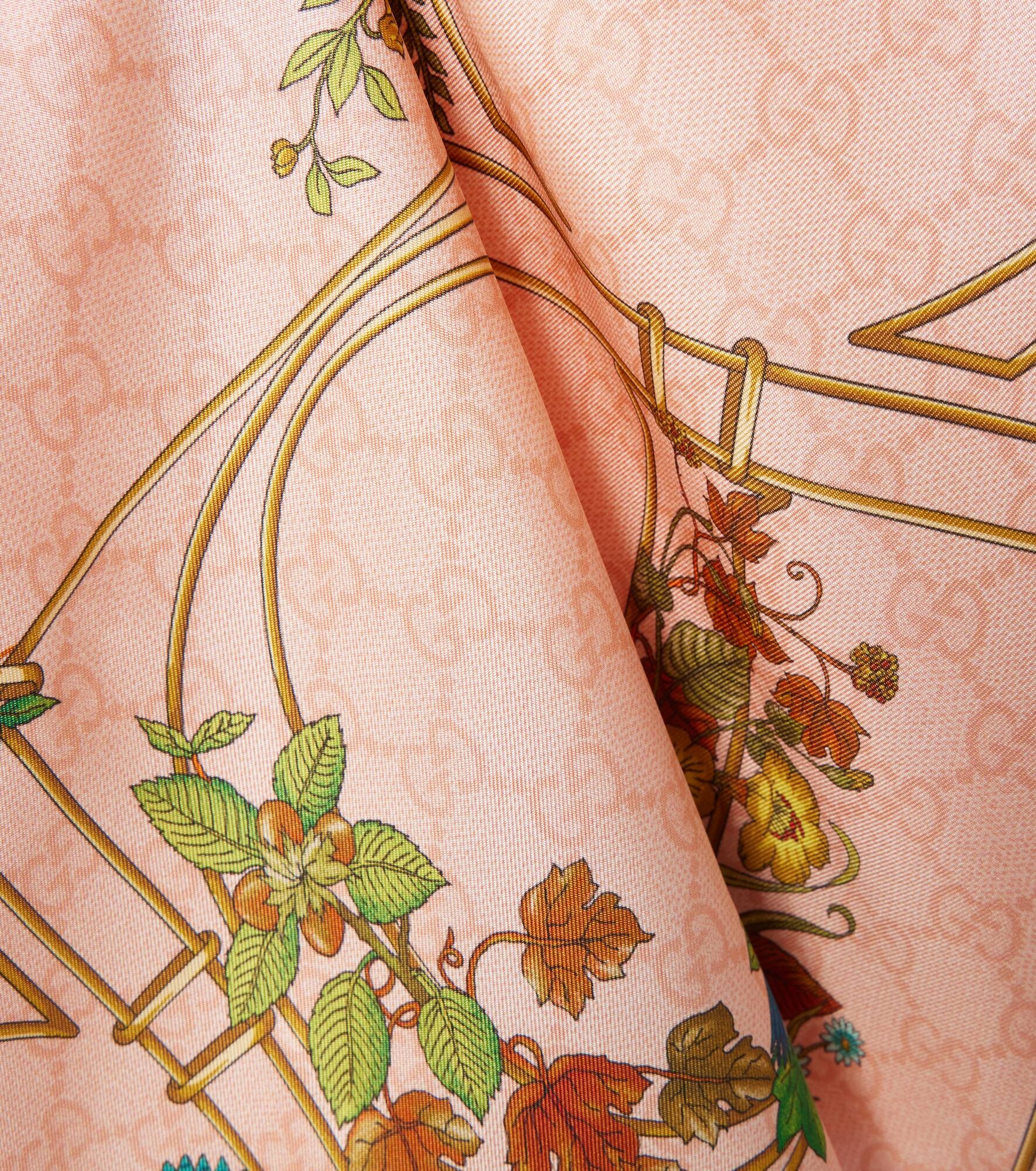 GG floral silk scarf - 3