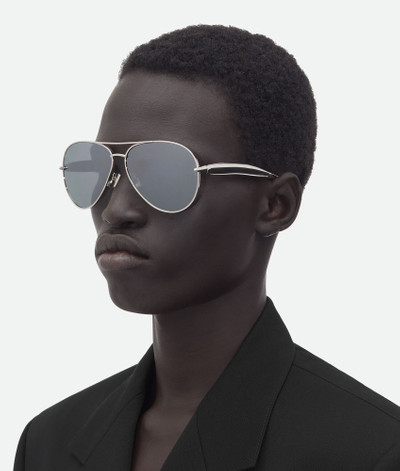 Bottega Veneta Sardine Aviator Sunglasses outlook