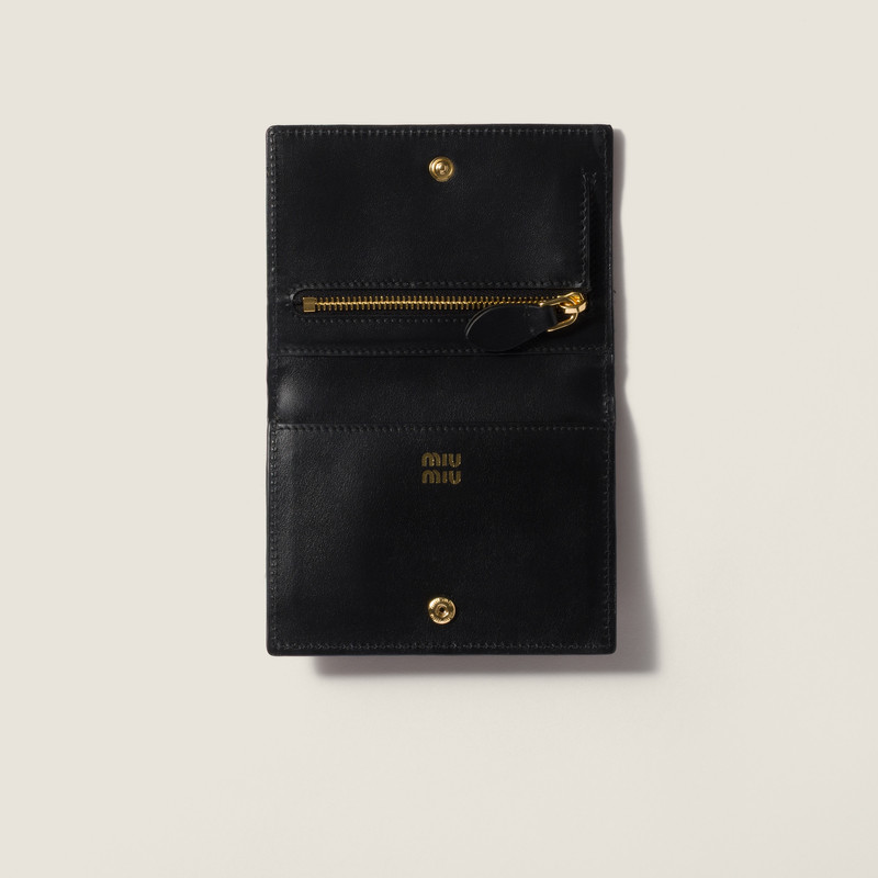 Calf hair leather envelope card holder 4