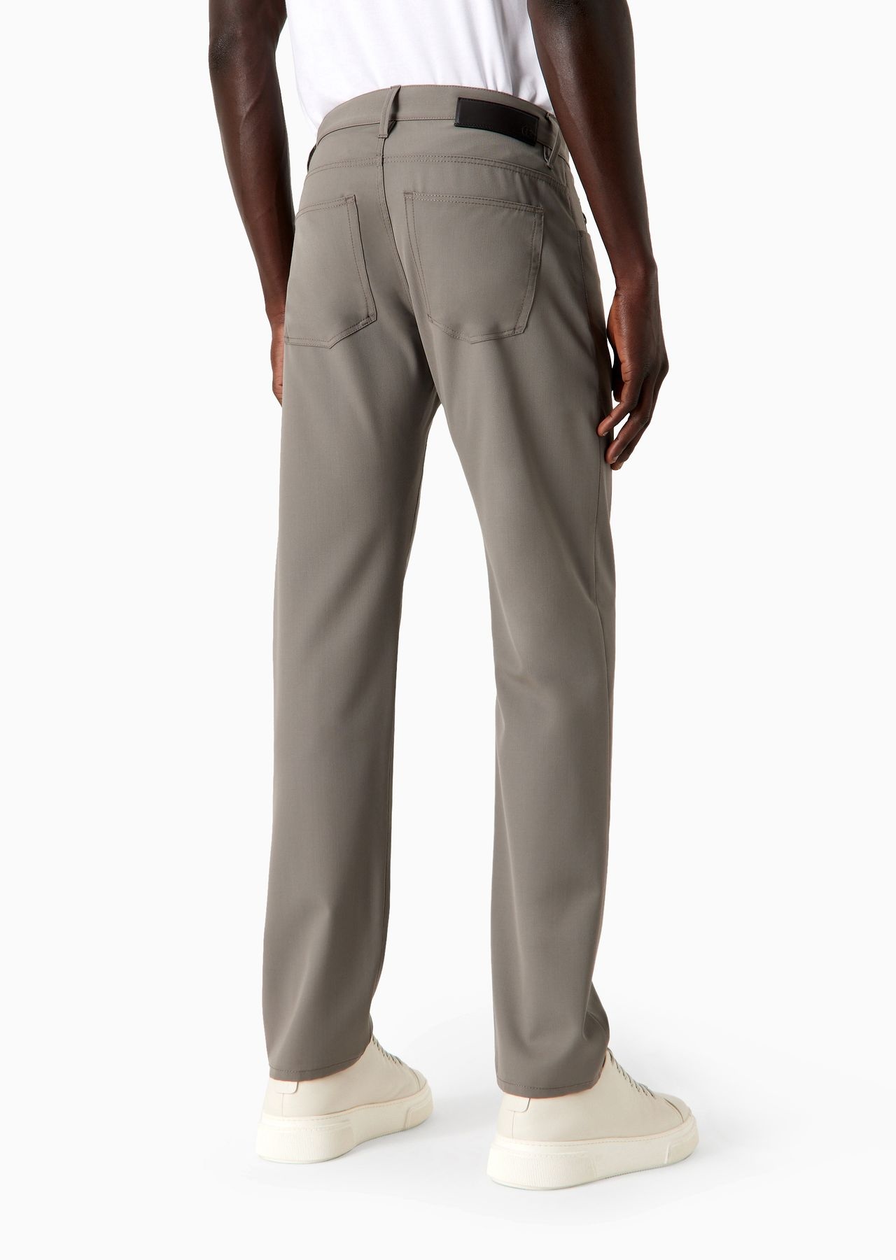Five-pocket, regular-fit, virgin-wool trousers - 3