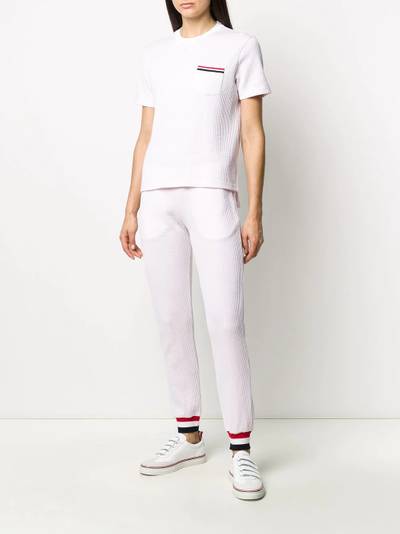 Thom Browne striped pocket seersucker T-shirt outlook