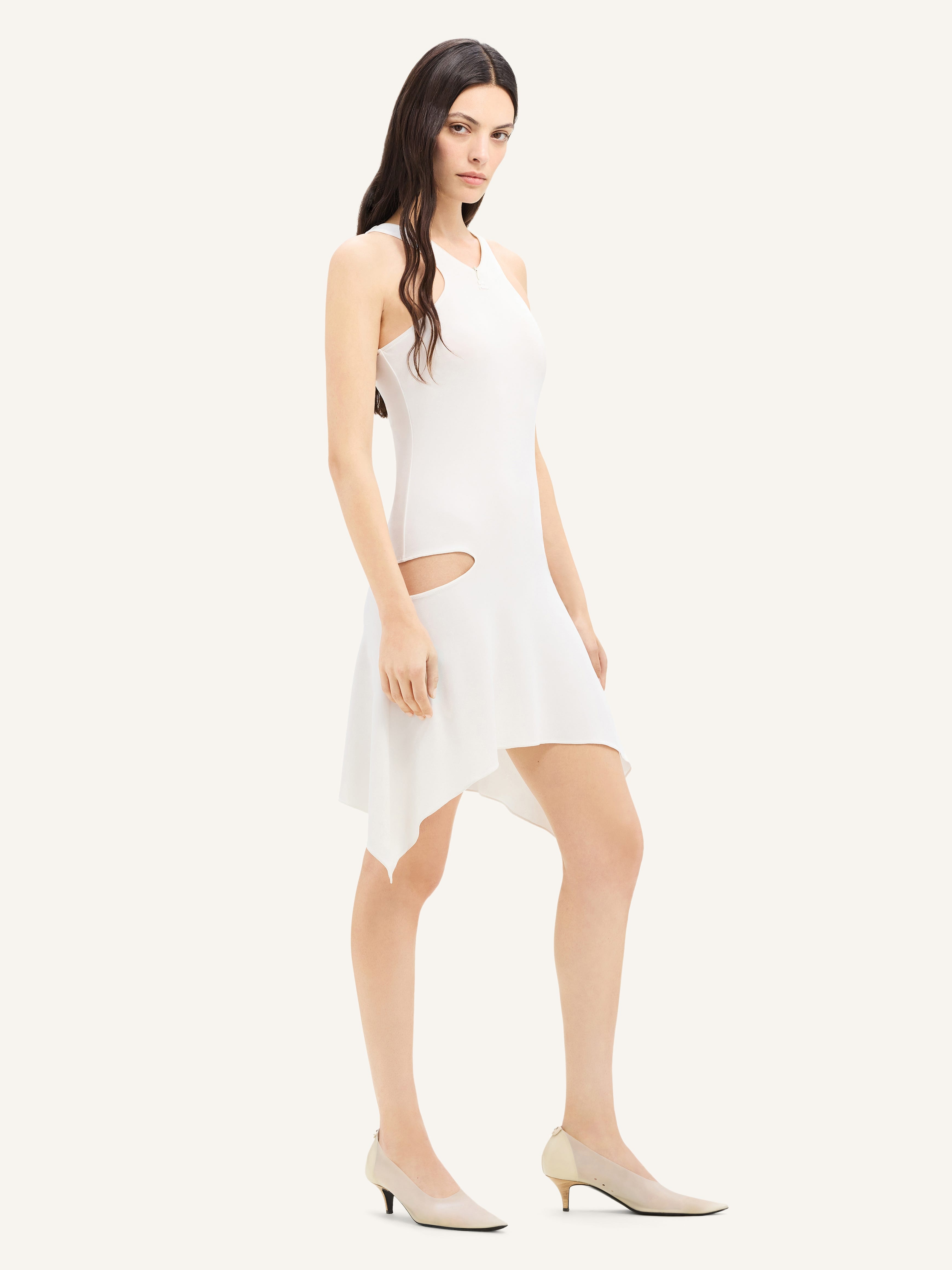 CRISS CROSS JERSEY MINI DRESS - 3