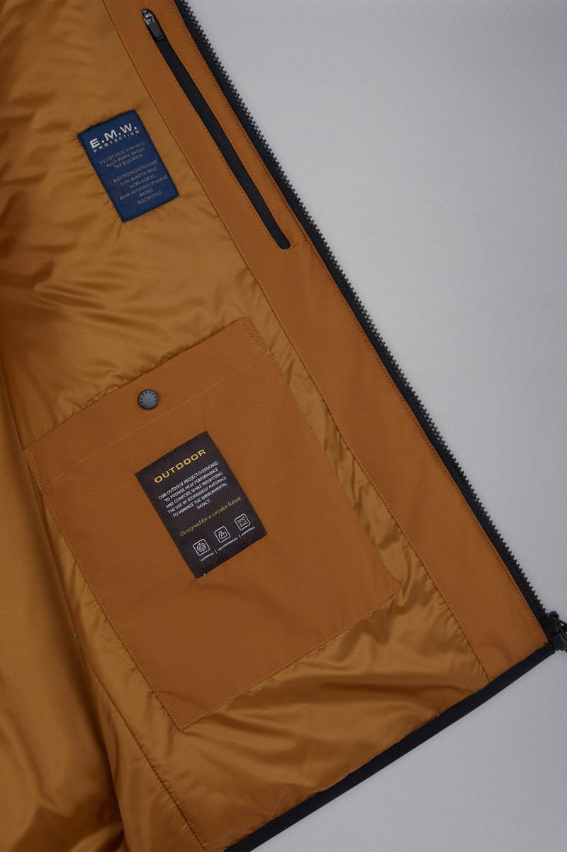 TEDDY FLEECE VEST WITH TECHNICAL FABRIC INSERTS 6