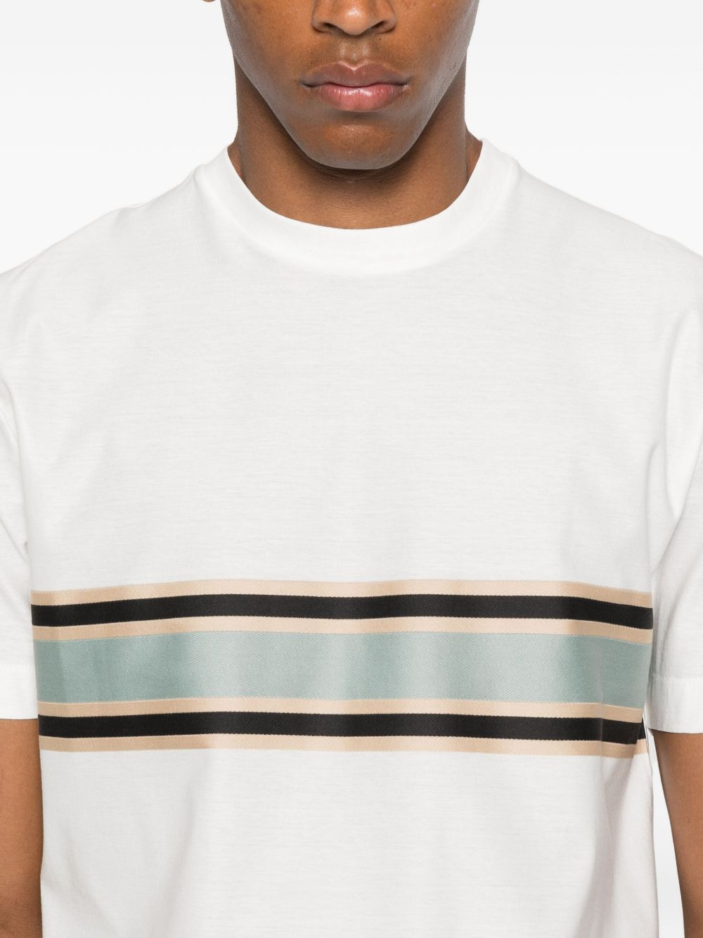 stripe-detail T-shirt - 4