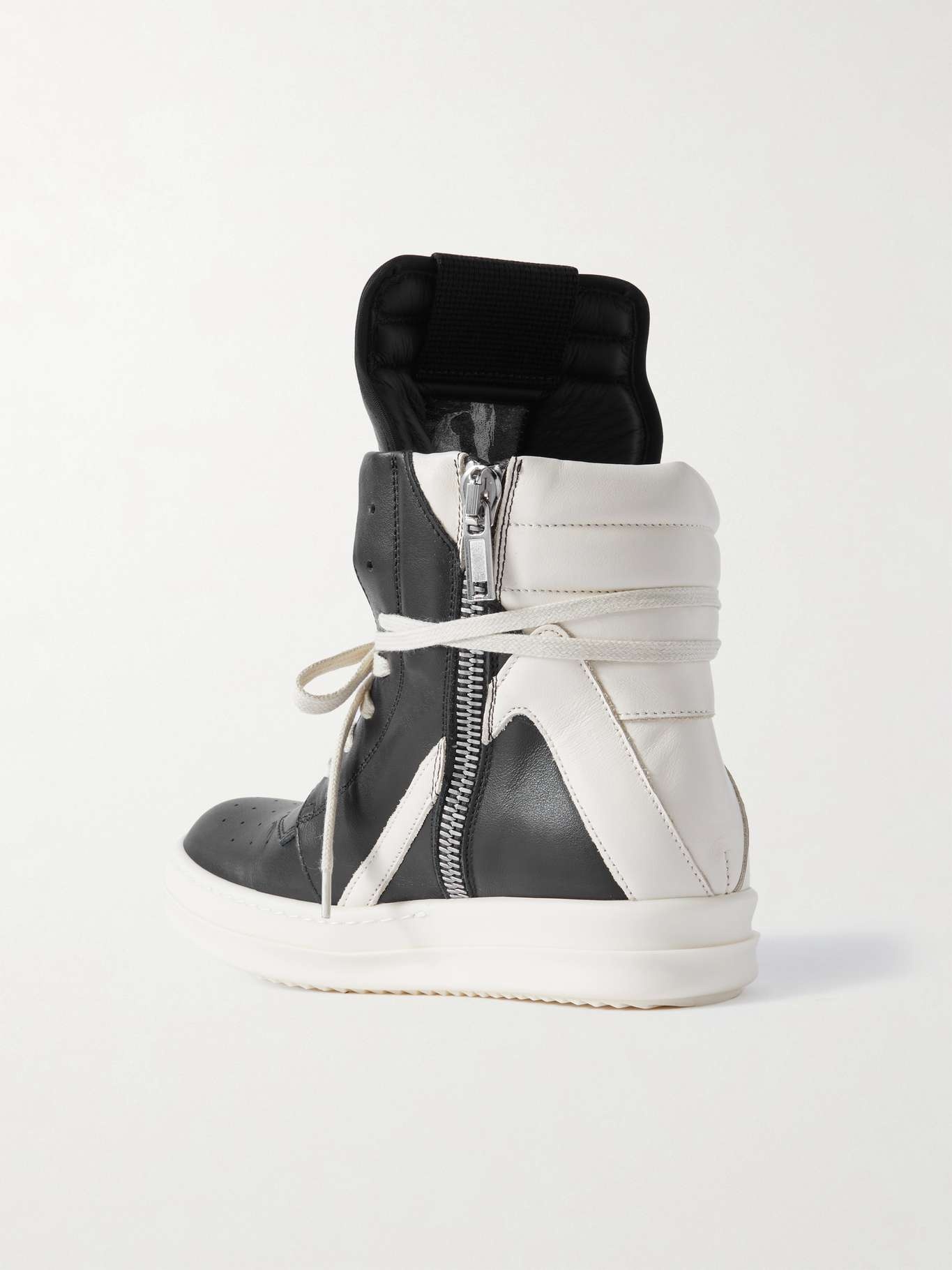 Geobasket two-tone leather high-top sneakers - 3