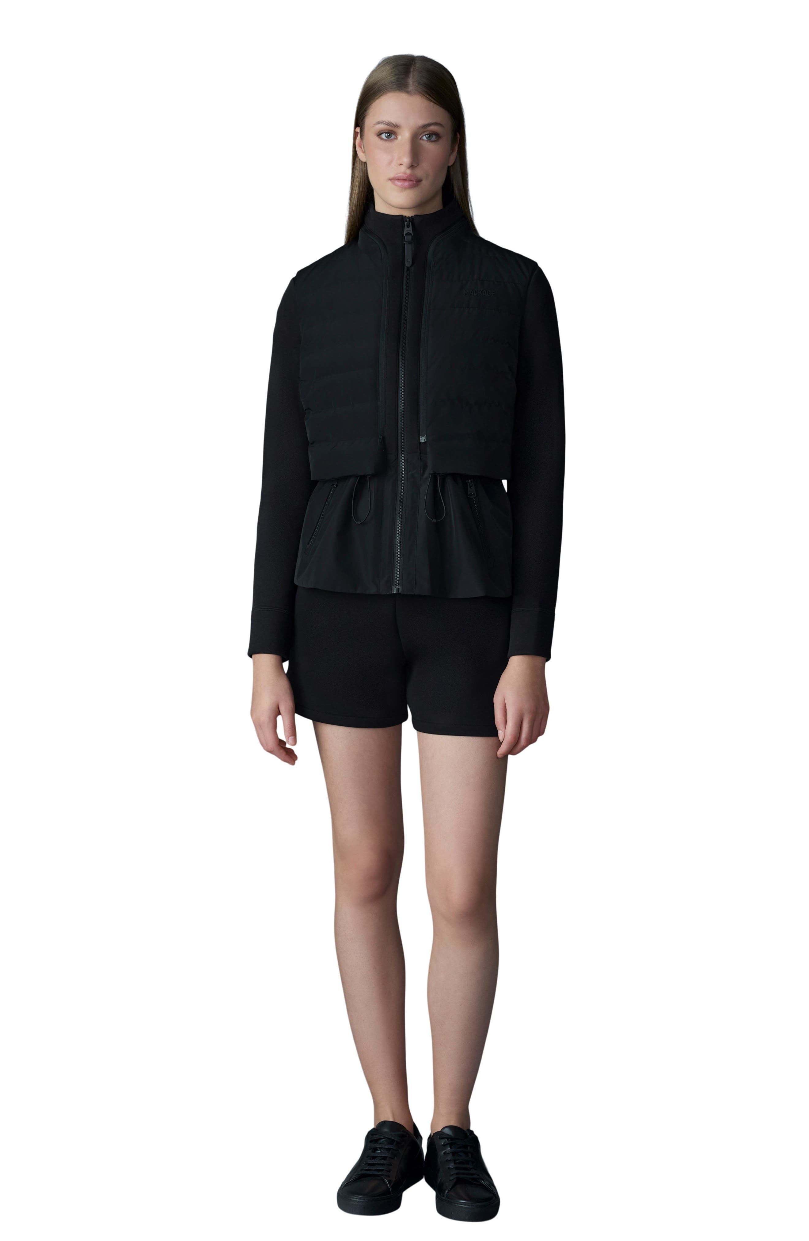 Mackage Priscilla 3-in-1 Hybrid Lightweight Jacket with Down Vest in Black at Nordstrom - 4