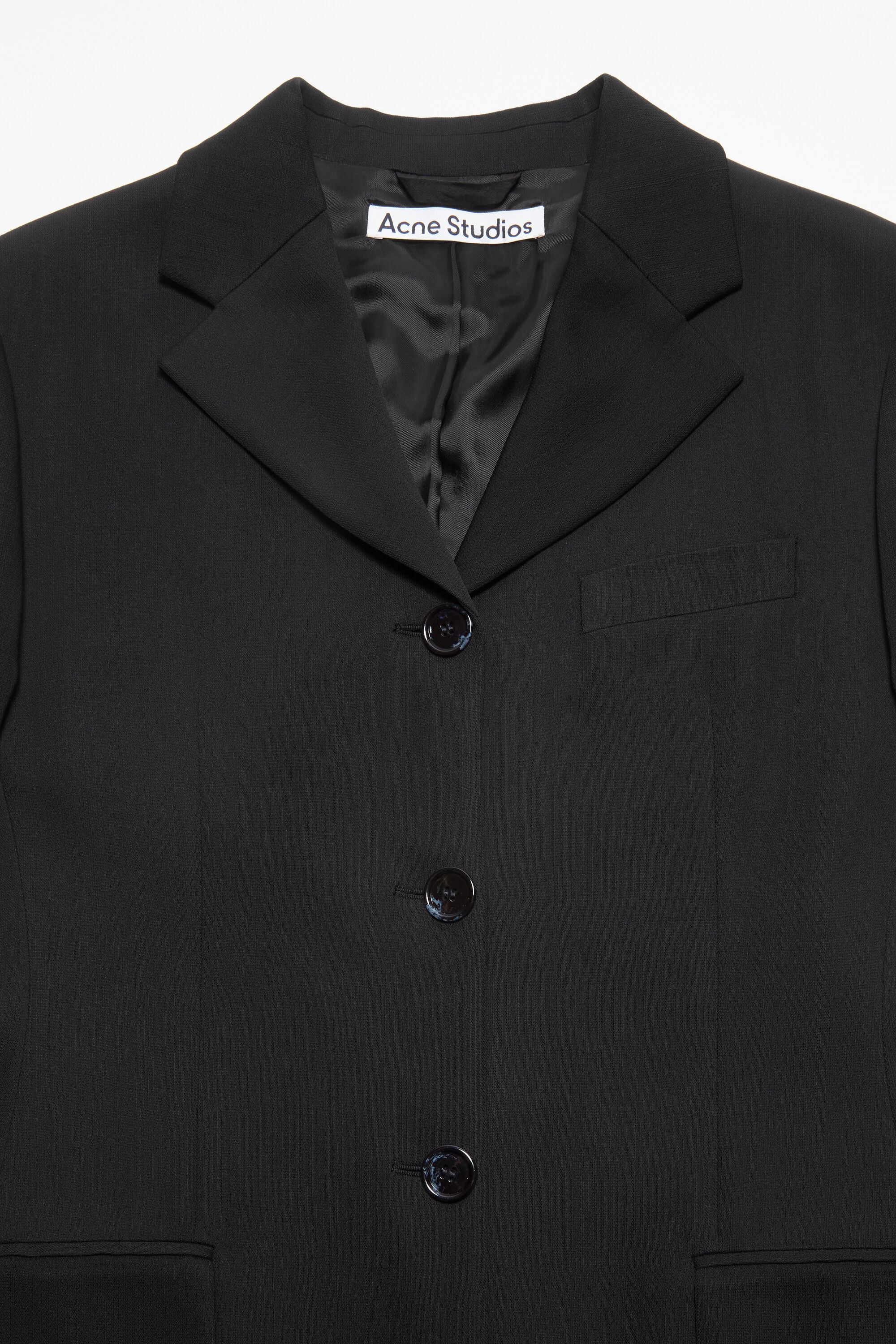 Fitted suit jacket - Black - 6