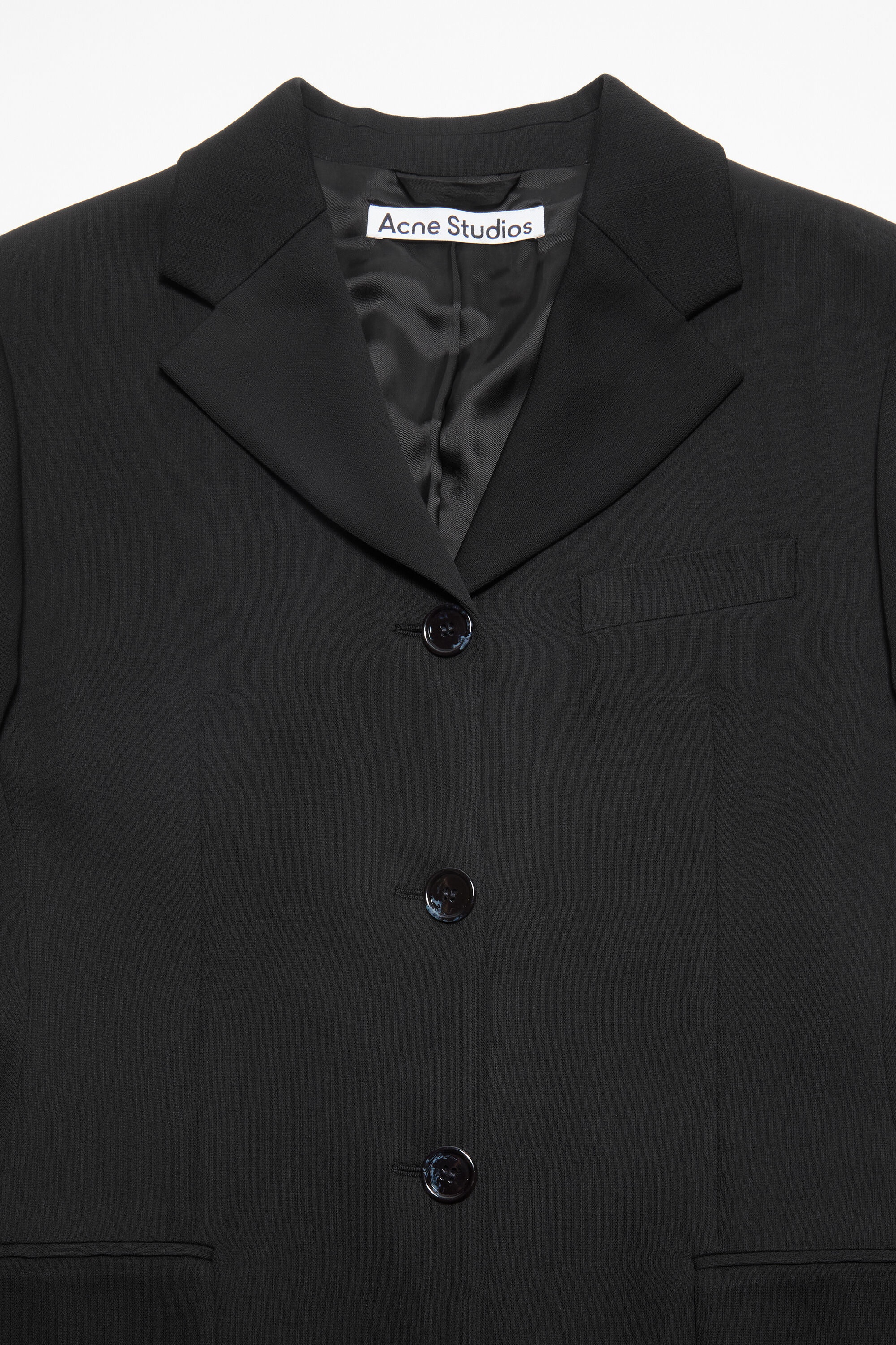 Fitted suit jacket - Black - 6