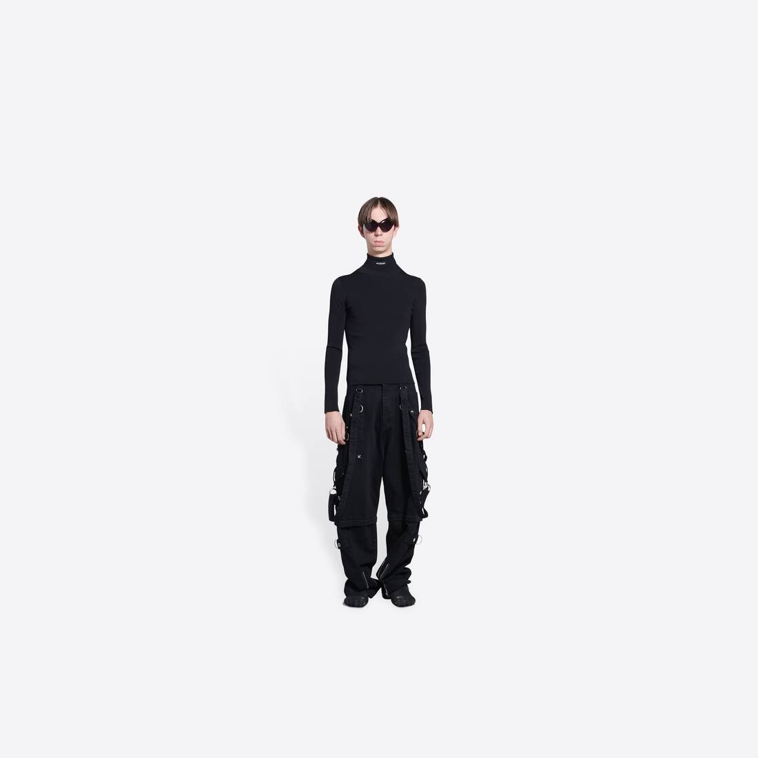 Men's Fitted Turtleneck  in Black - 6