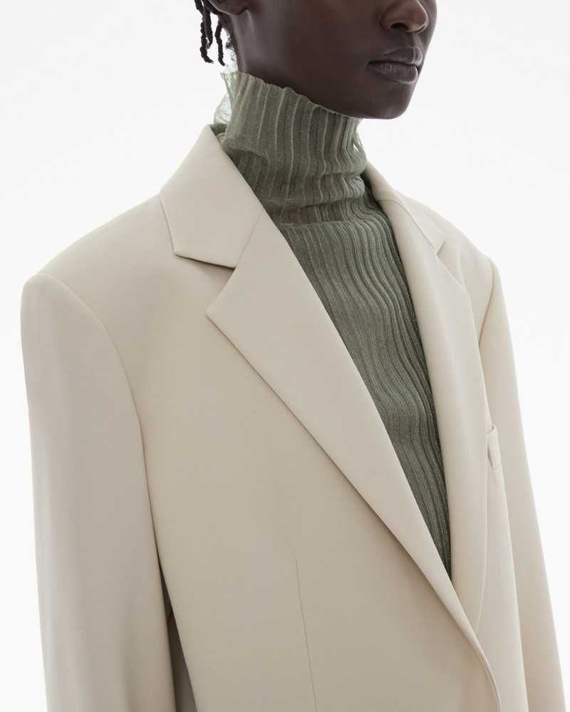 STRETCH WOOL LOGO BLAZER 6