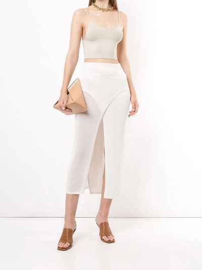 Dion Lee ribbed cropped top outlook