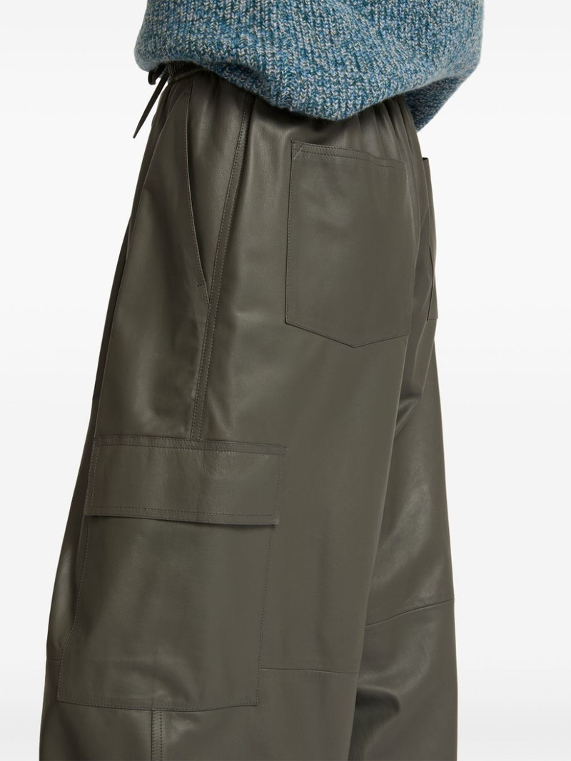 leather wide-leg trousers 5