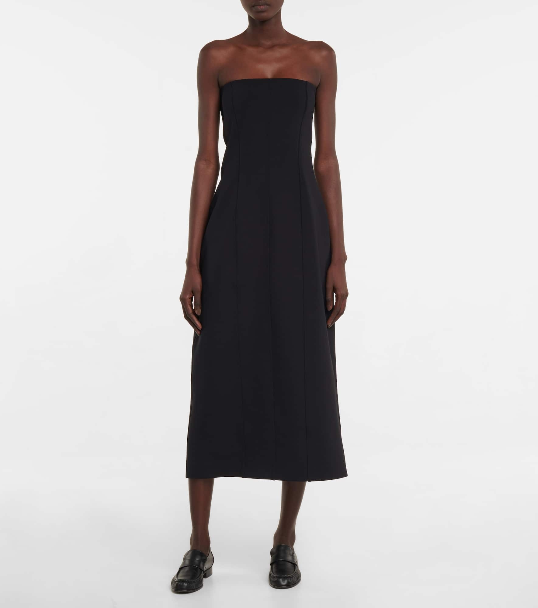 Strapless midi dress - 2