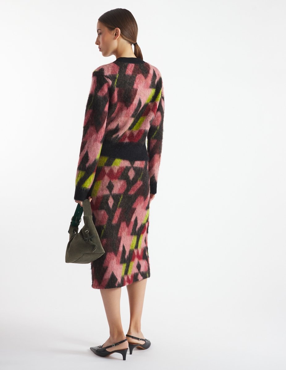 GRAPHIC MOHAIR JACQUARD JUMPER - 5