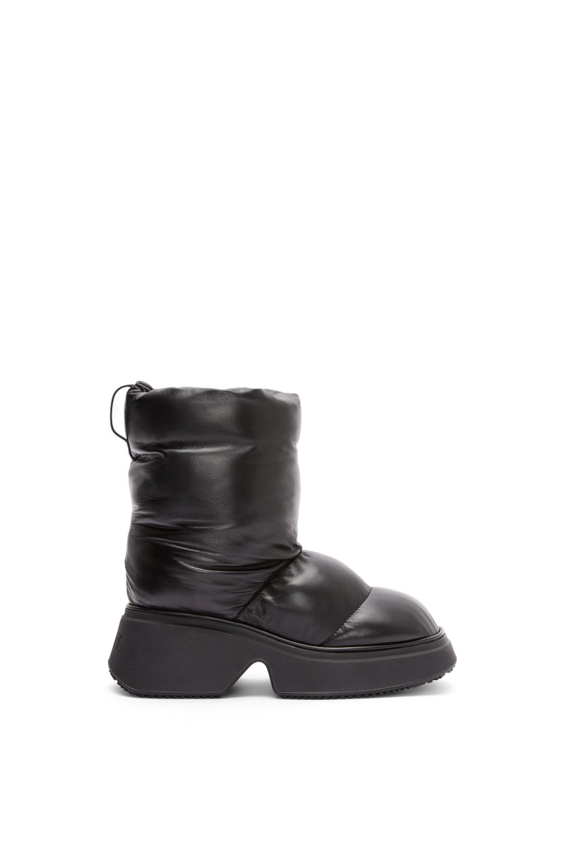 Padded ankle boot in lambskin - 1