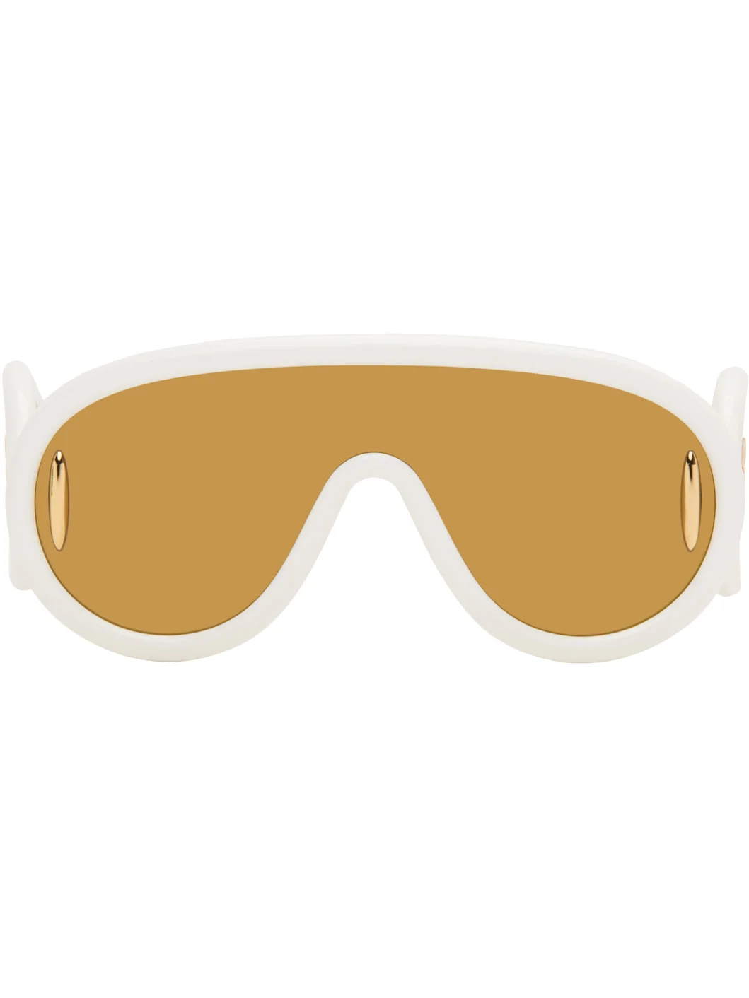 White Wave Mask Sunglasses - 1