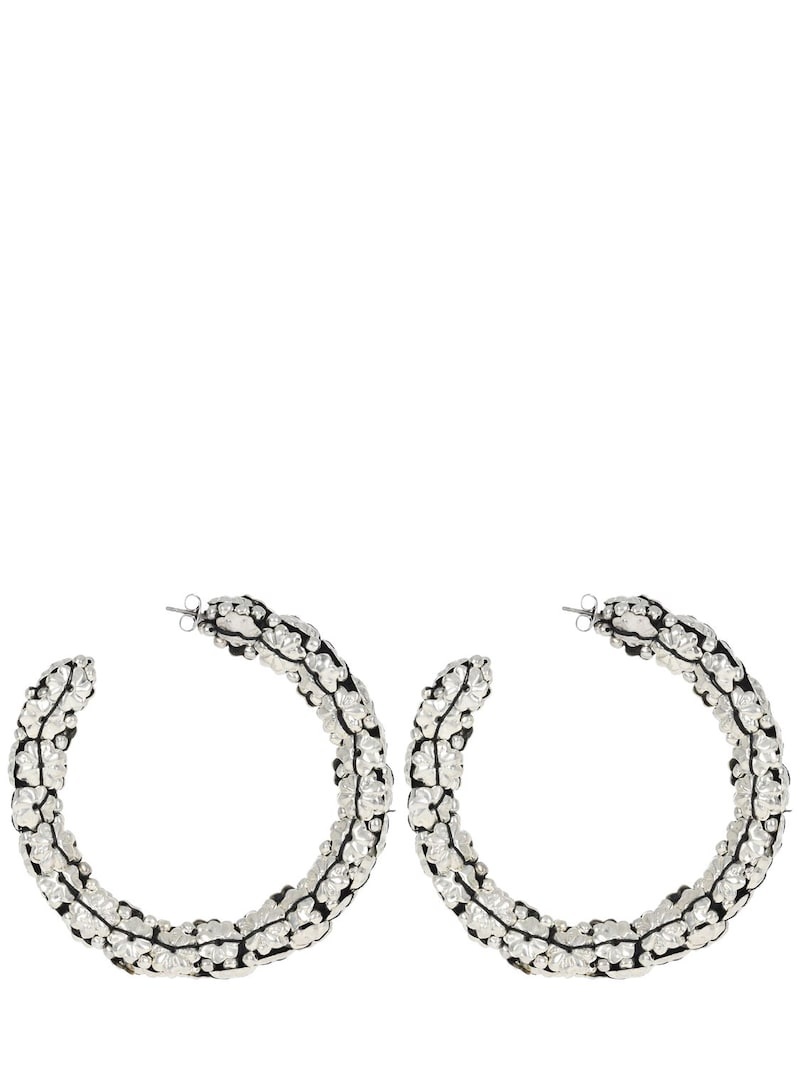 Metallic Someth hoop earrings - 1