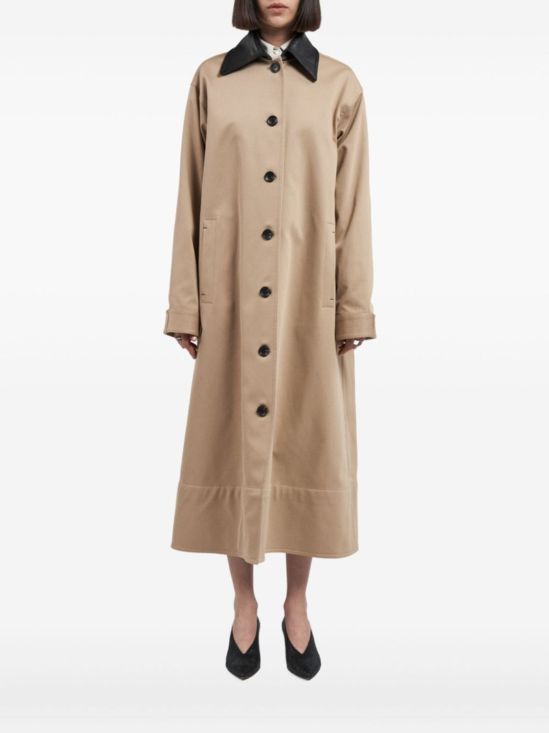 single-breasted spread-collar coat 1
