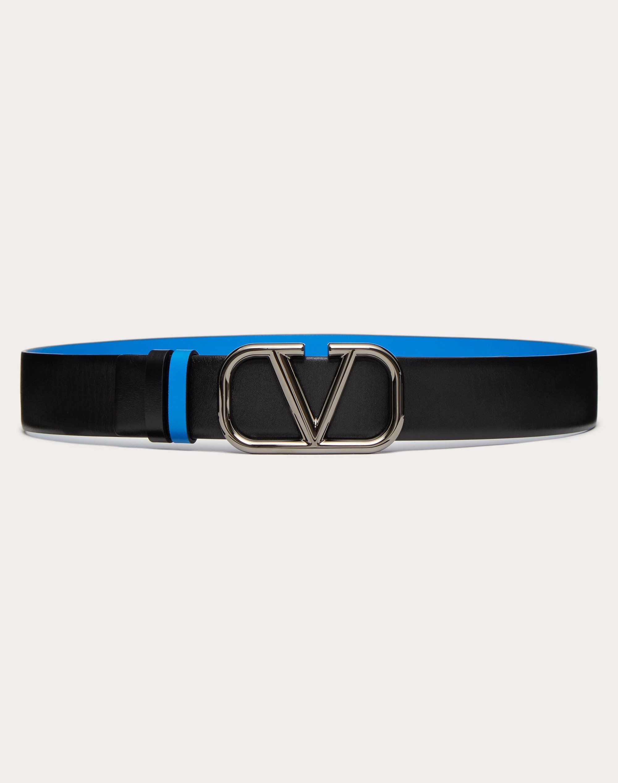 VLOGO SIGNATURE REVERSIBLE CALFSKIN BELT 40 MM - 1