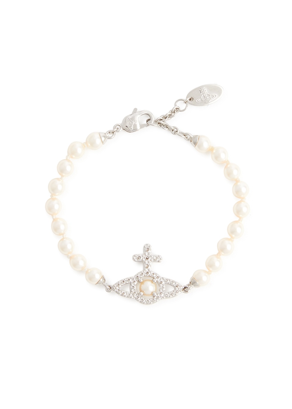 Olympia faux pearl orb bracelet - 1