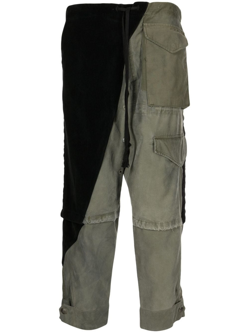 Army Jacket Tux panelled trousers 1