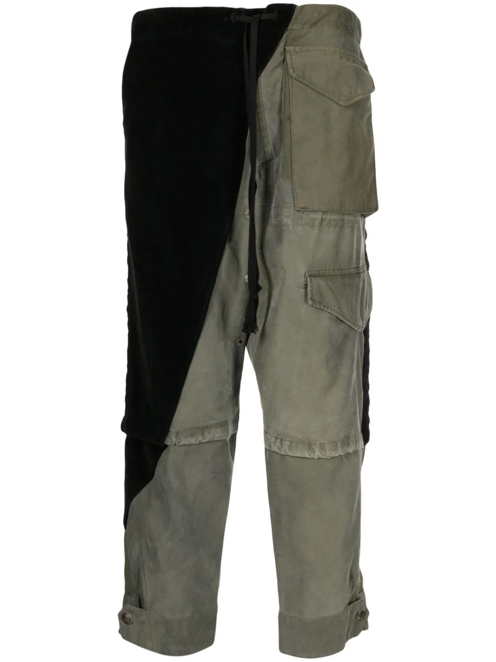 Army Jacket Tux panelled trousers - 1