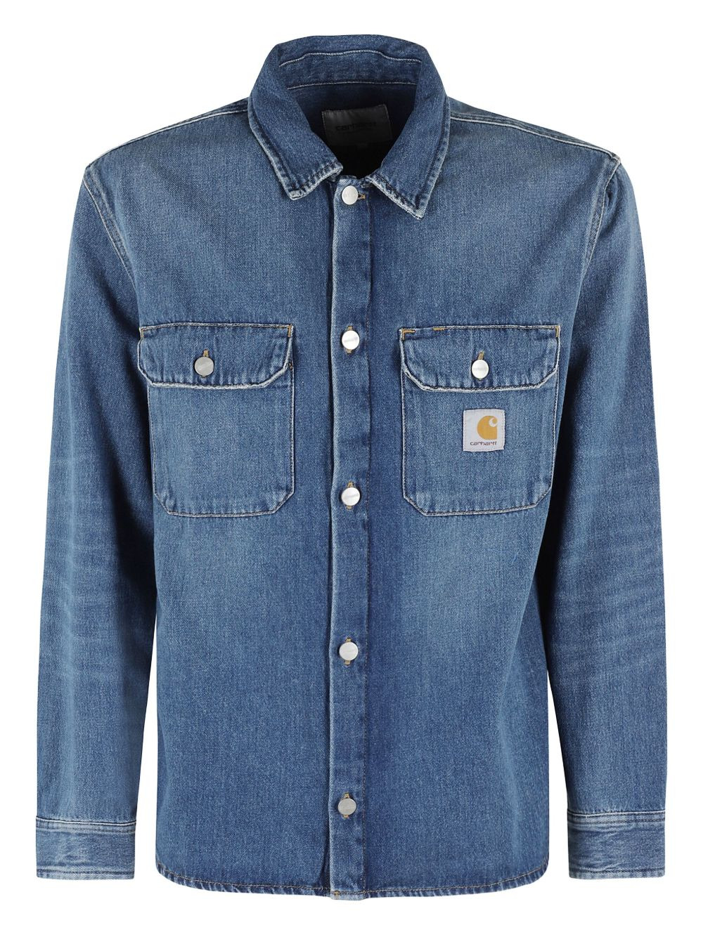 Harvey pocket-detail button-fastening overshirt - 1