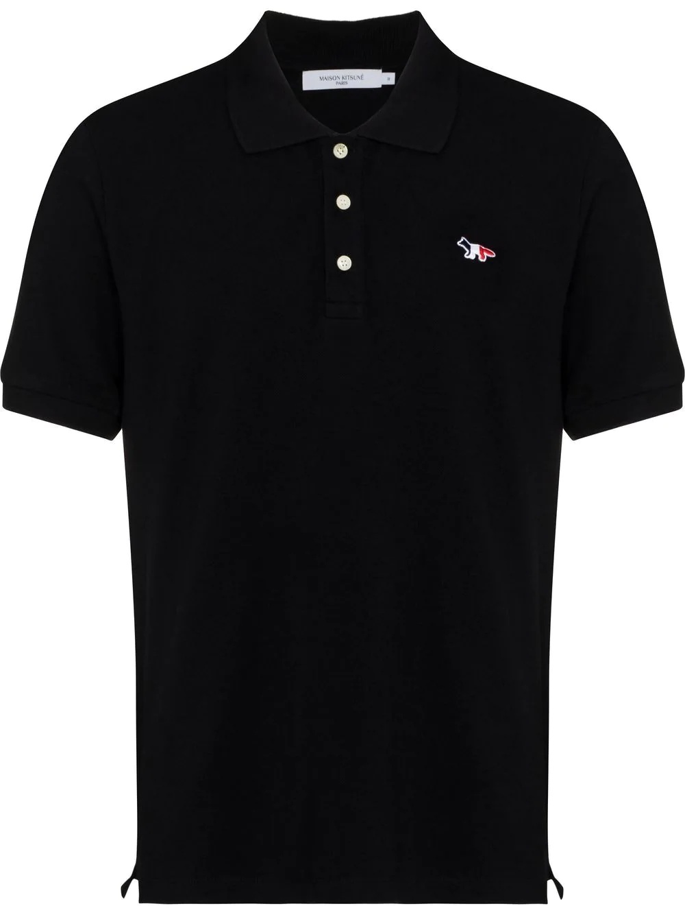 embroidered-motif polo shirt - 1