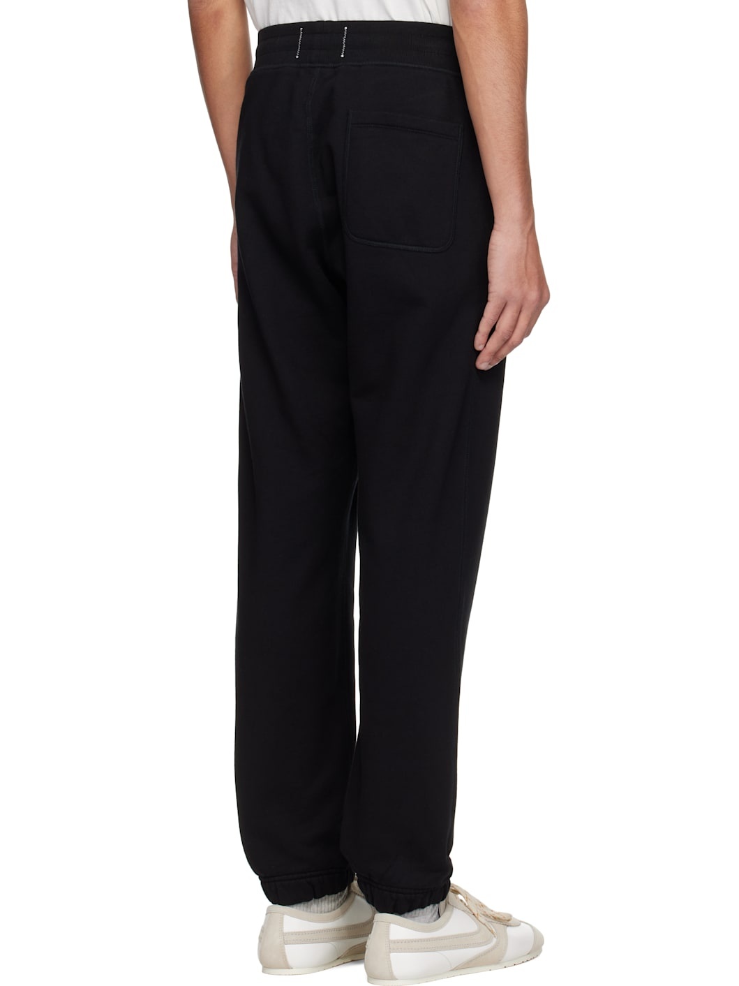 Black Midweight Terry Standard Sweatpants - 3