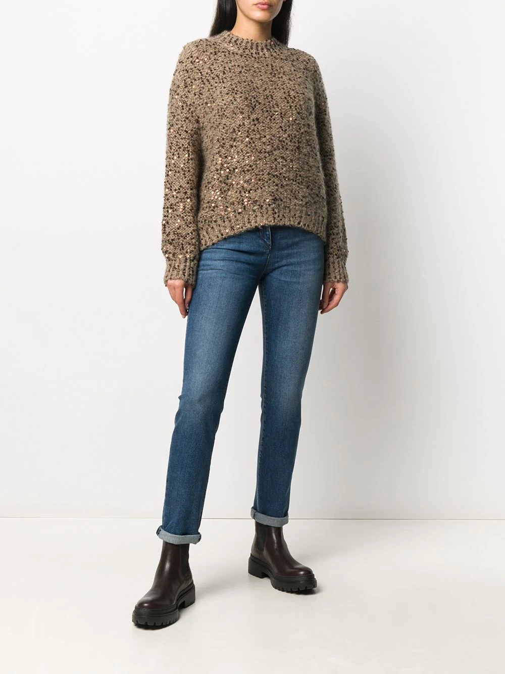 sequin embroidered jumper - 2