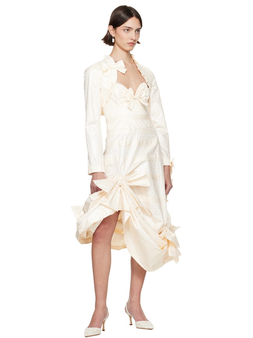 SSENSE Exclusive Bridal Capsule Bolero Cardigan - 5