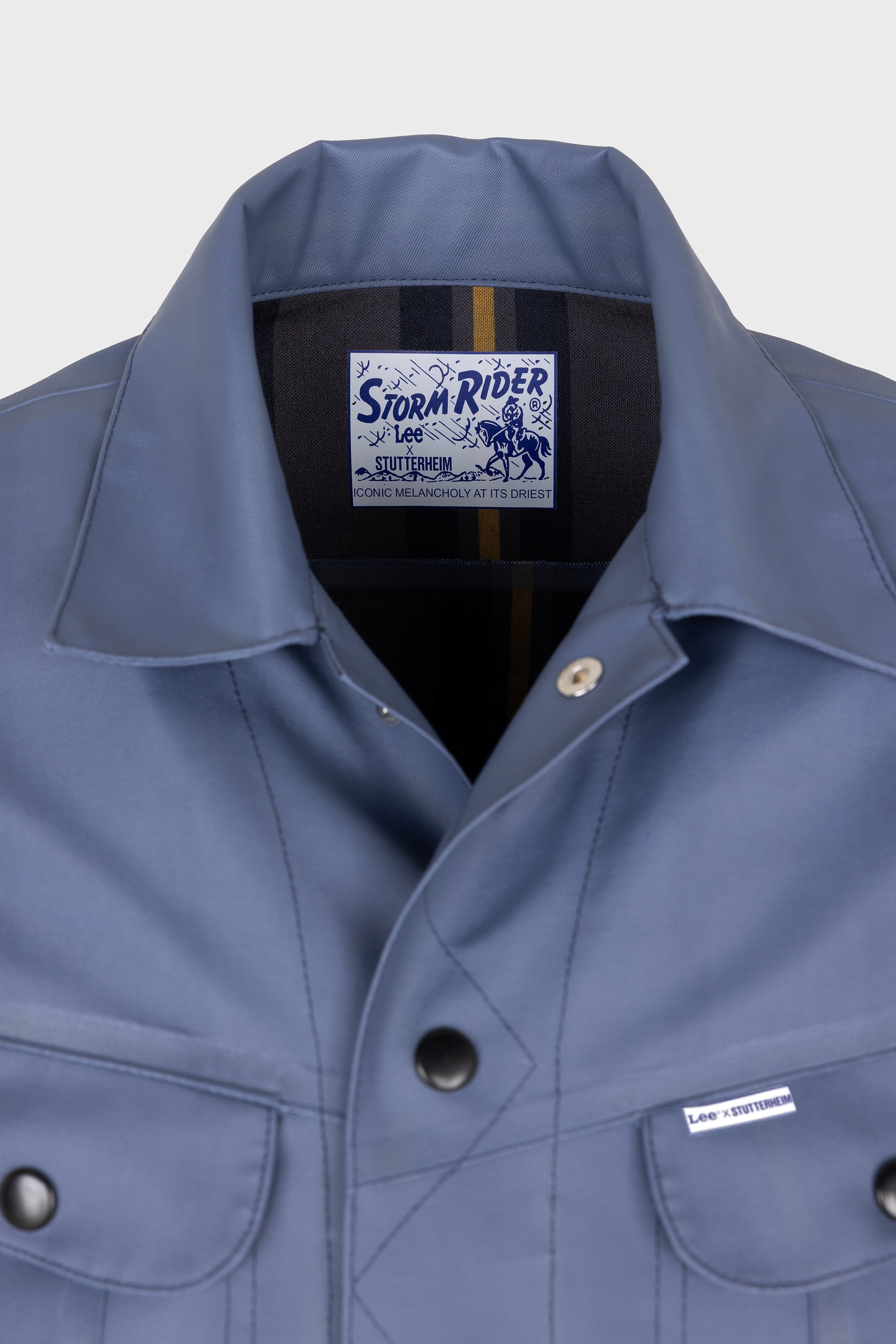 Men's Lee® x STUTTERHEIM Storm Rider™ Jacket Ash Blue - 9