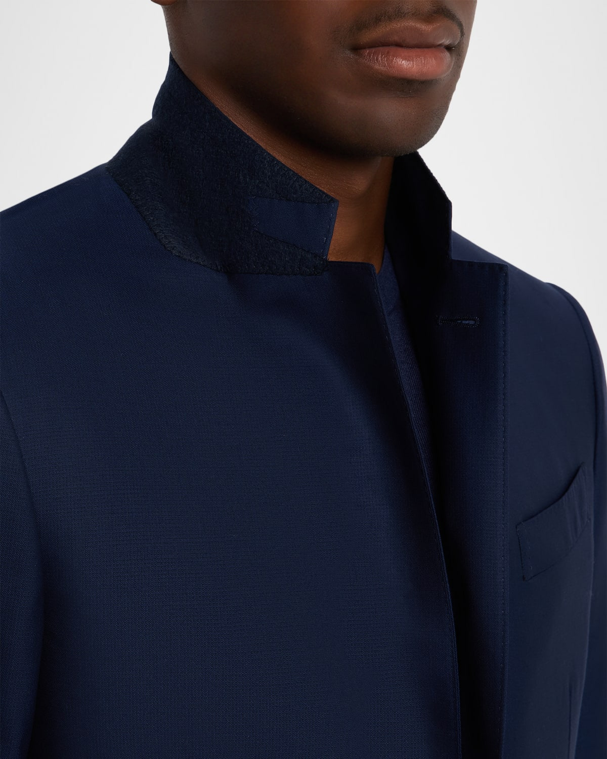 Men's Wool Textured Two-Piece Suit - 10