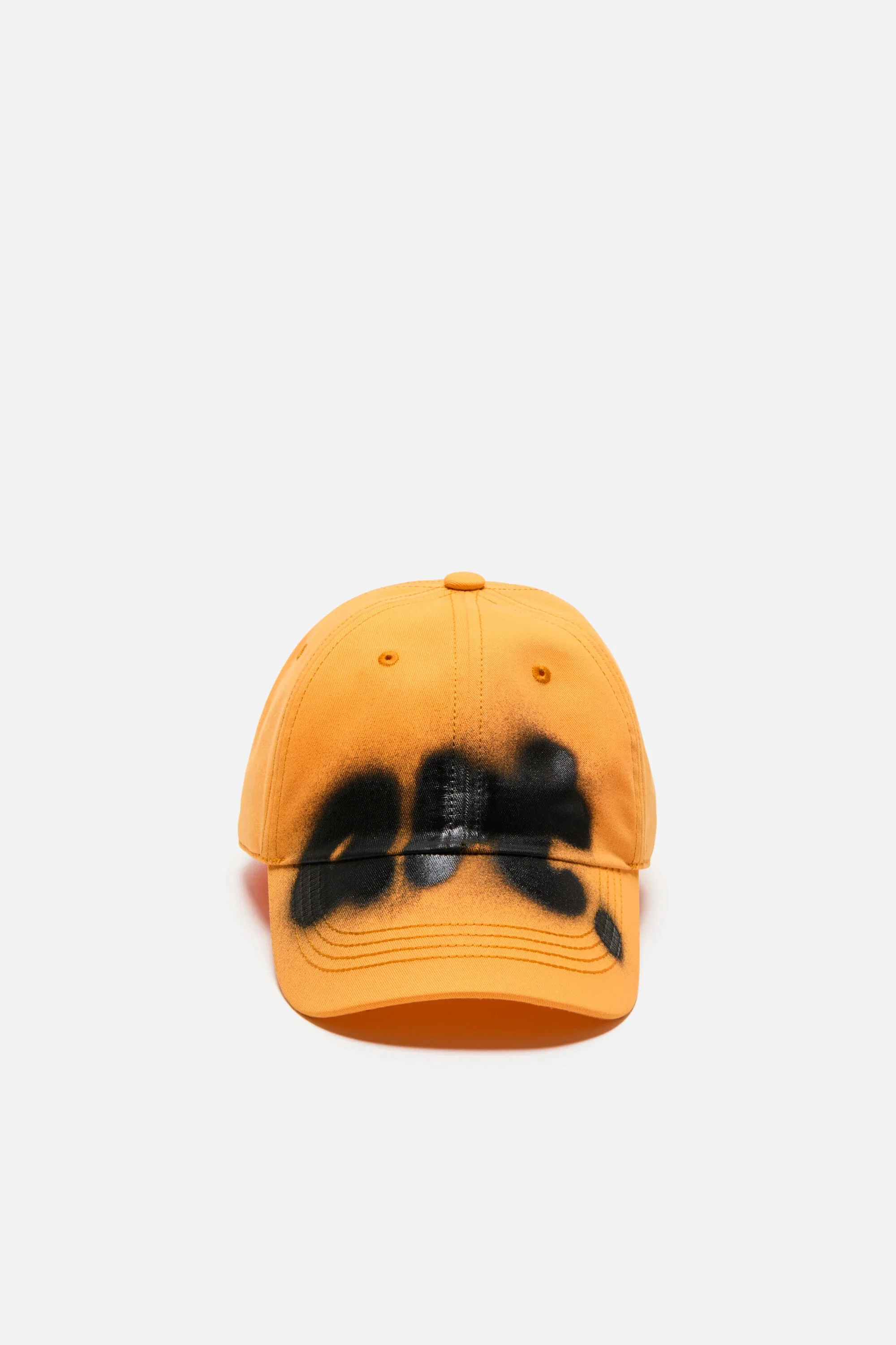 Sprayed graphic cap - Saffron orange - 1