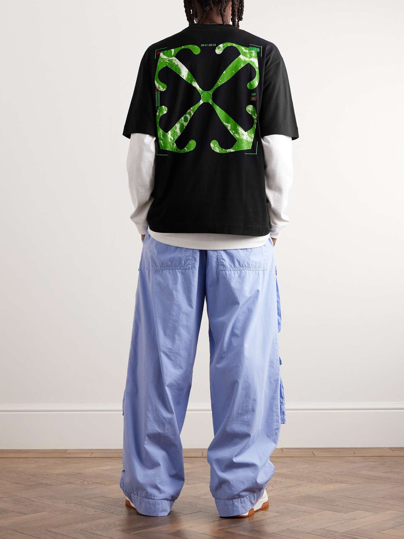 Off-White Logo-Print Cotton-Jersey T-Shirt outlook