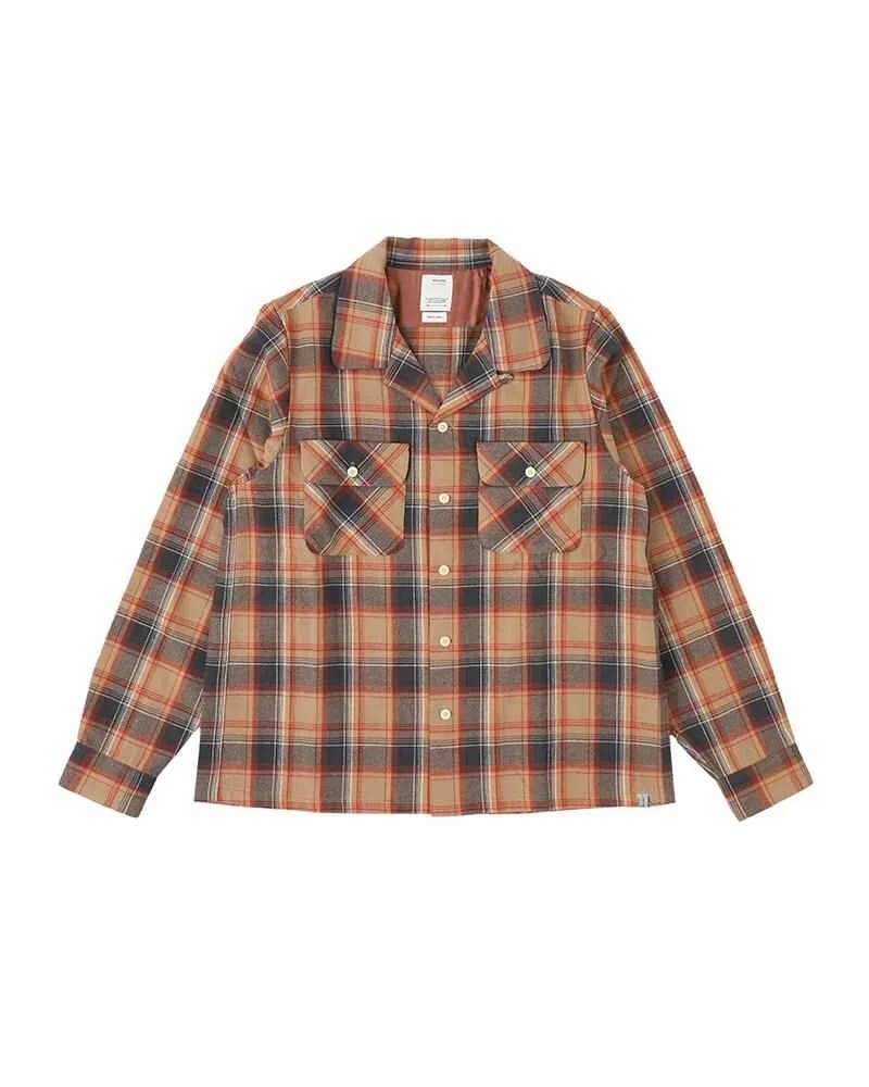 BOOMER SHIRT CHECK L/S BEIGE - 1