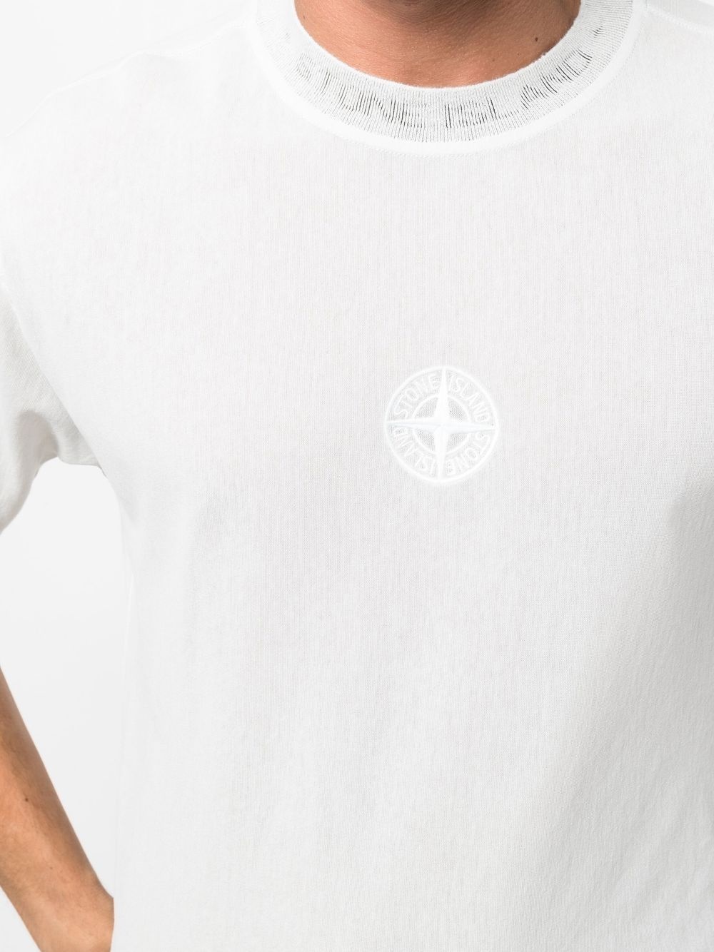 Compass-motif T-shirt - 5