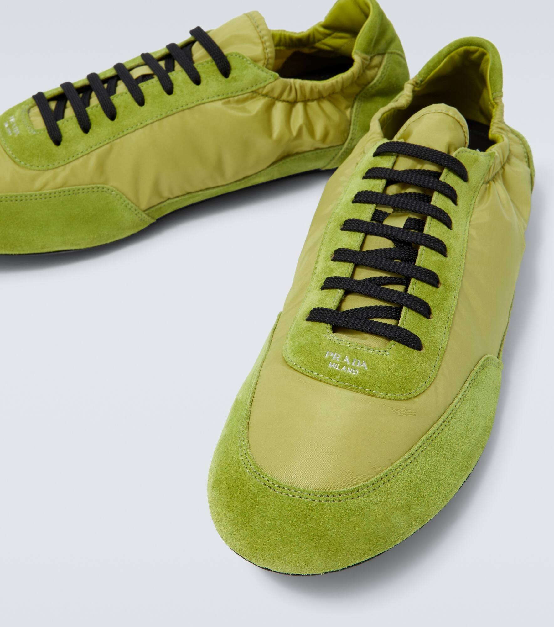 Elastic Collapse Re-Nylon and suede sneakers - 3