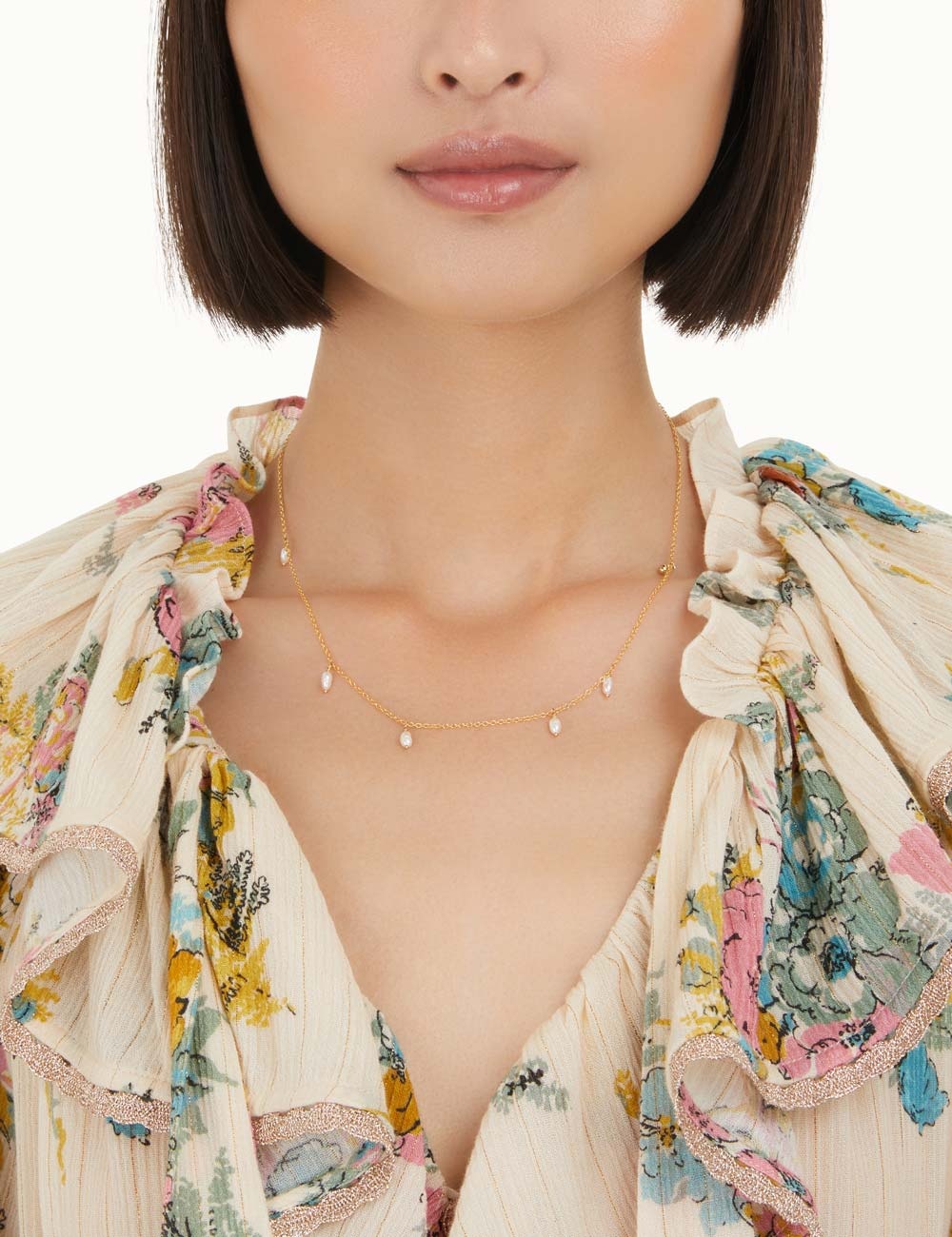 PEARL DROPS NECKLACE - 2