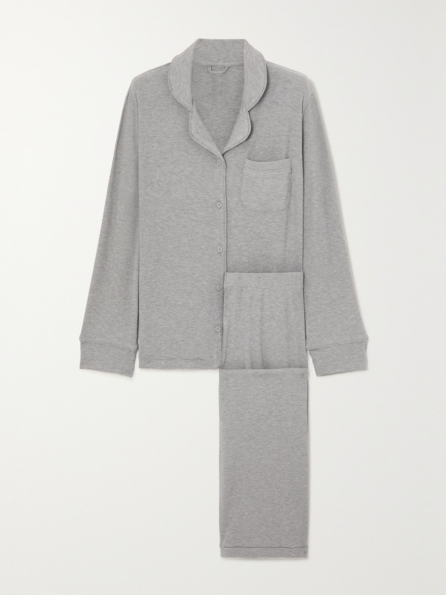 Soft Lounge Sleep Set - Heather Grey Gray - 1