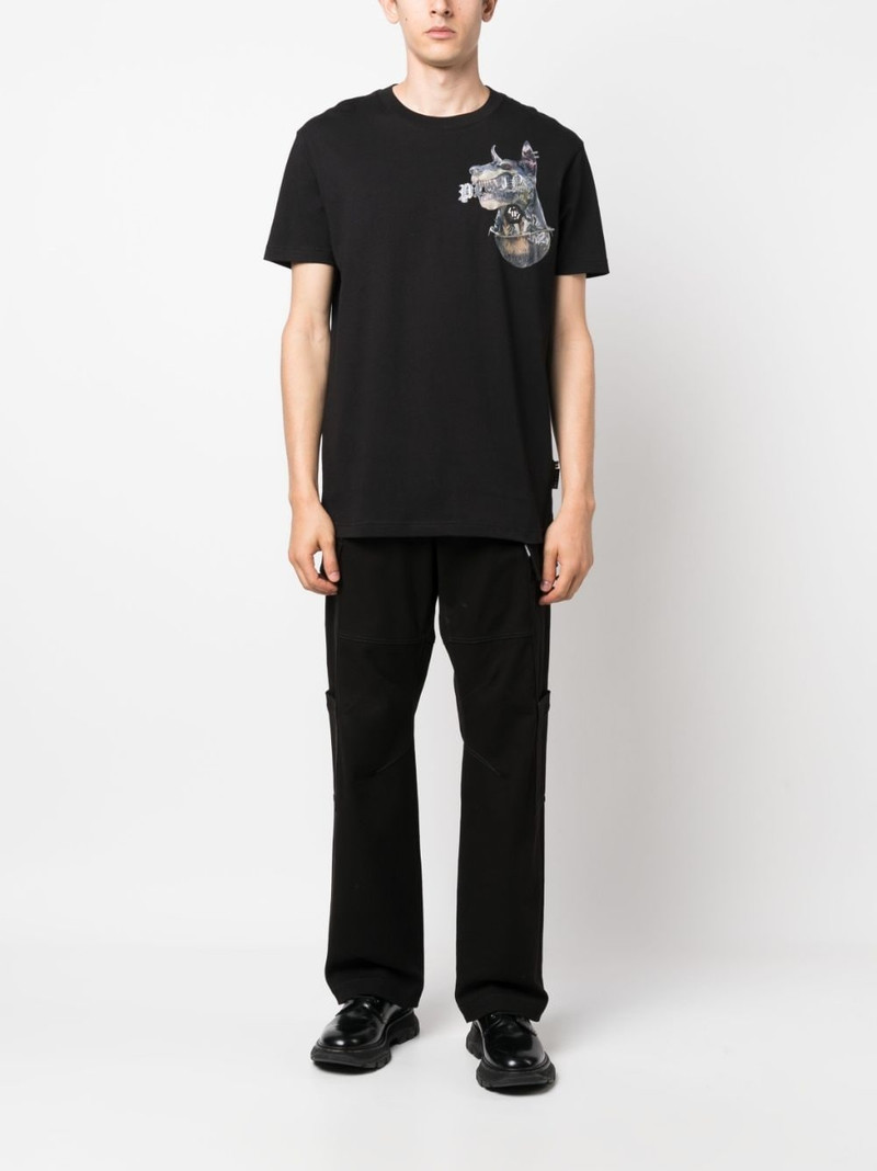 PHILIPP PLEIN graphic-print cotton T-shirt outlook