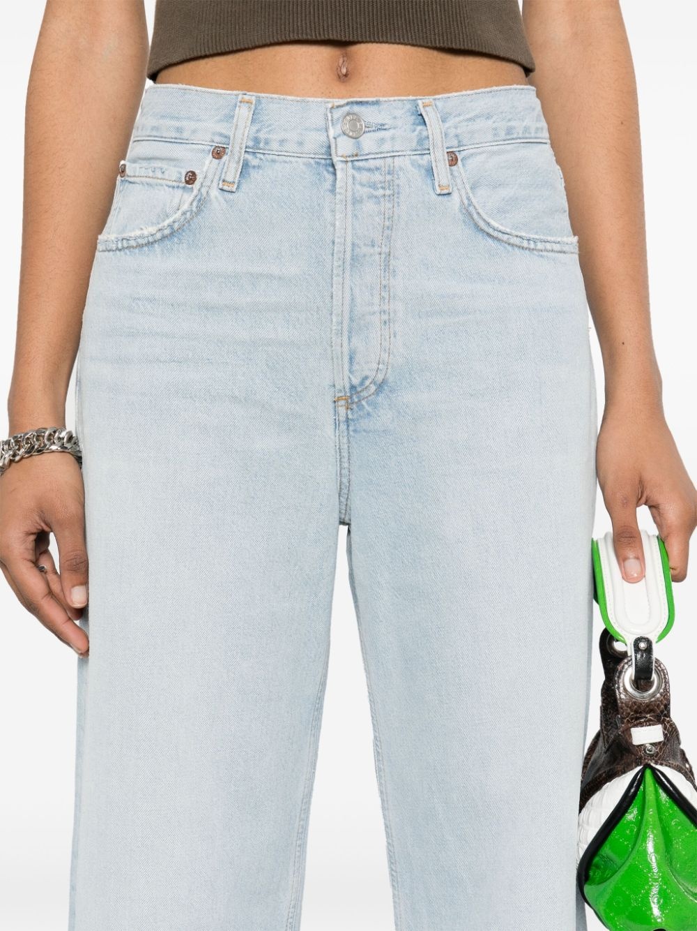 Ren whiskering-effect jeans - 5