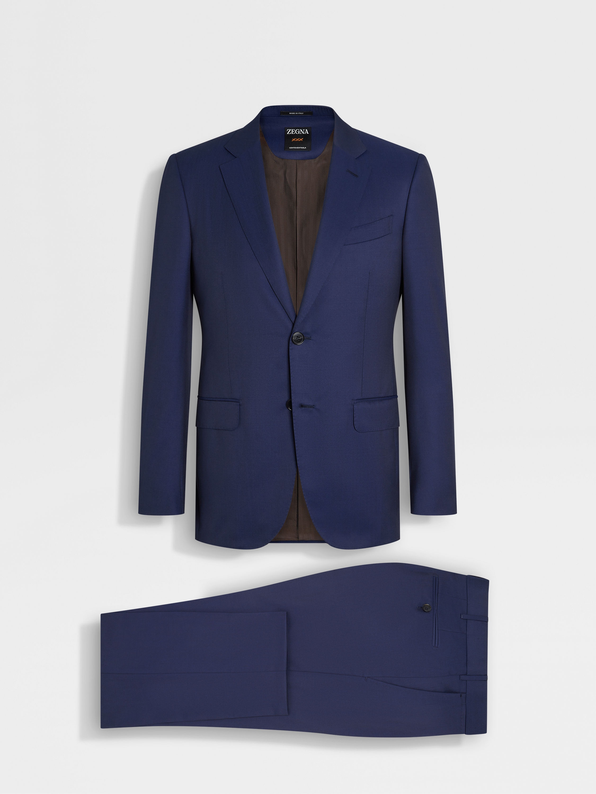 ELECTRIC BLUE CENTOVENTIMILA WOOL SUIT - 2