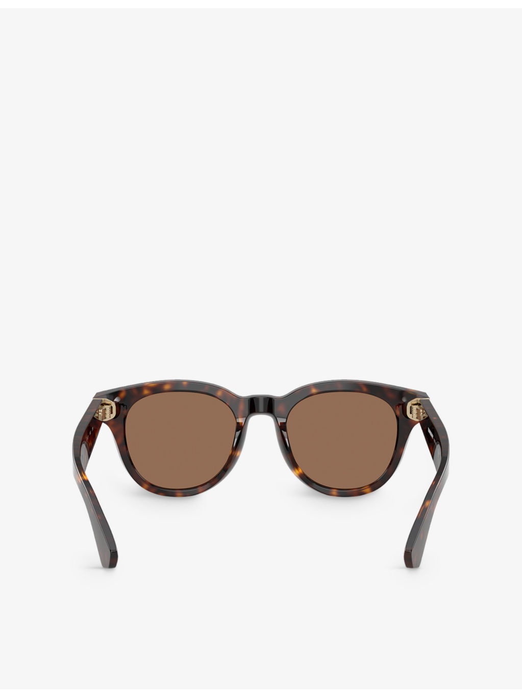 BE4439 Round-Frame Tortoiseshell Acetate Sunglasses - 4