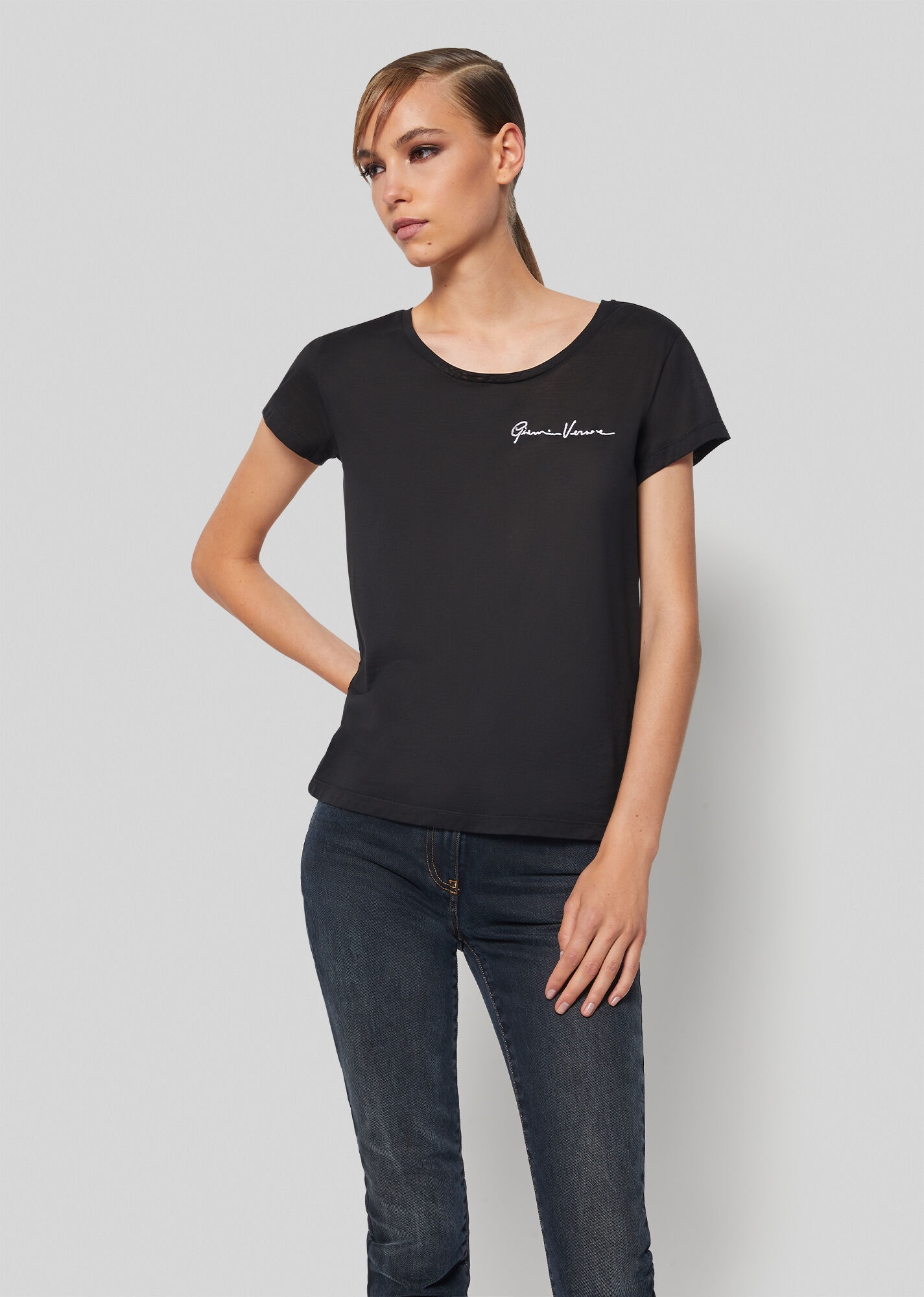 Embroidered GV Signature T-Shirt - 2