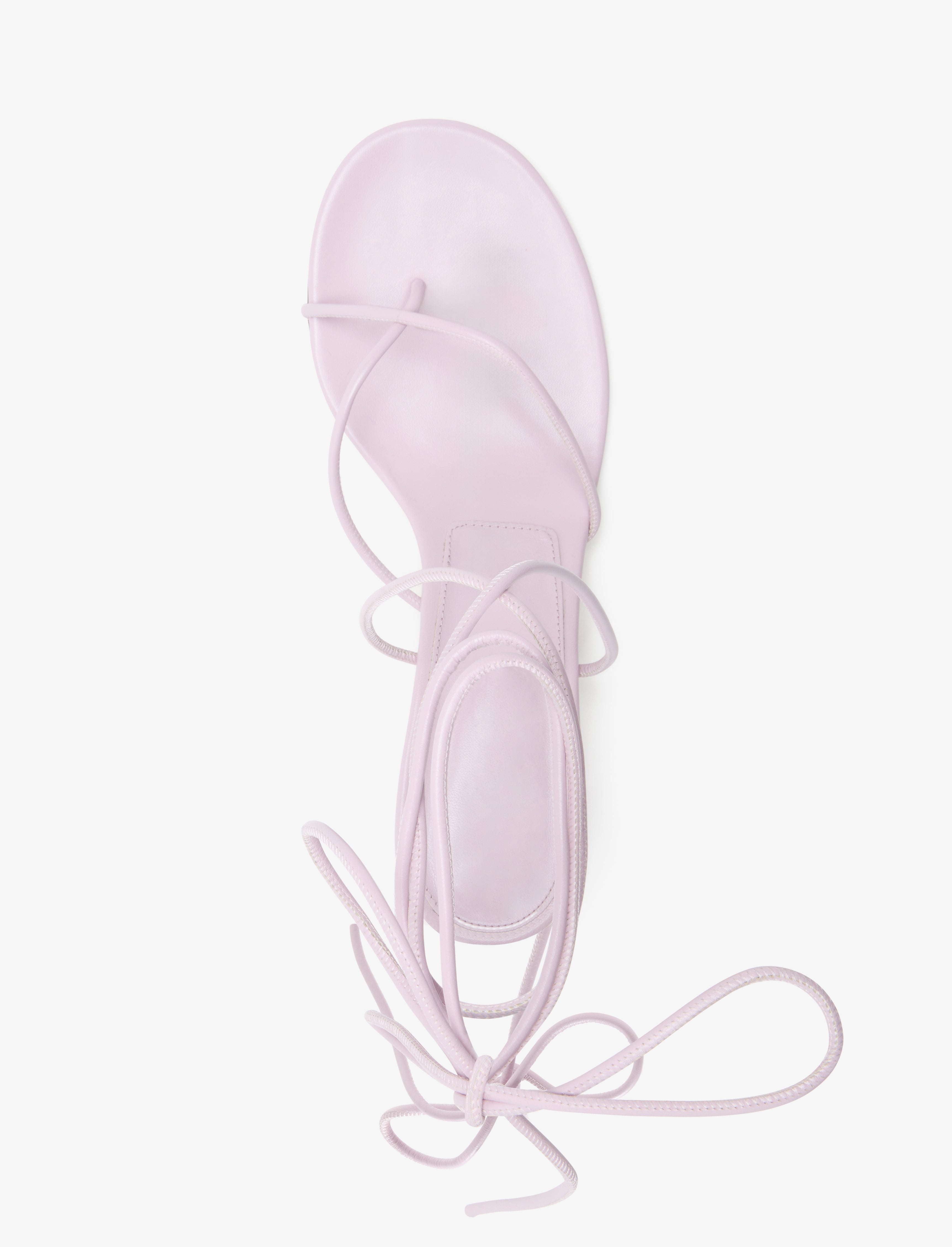 Slash Tie Sandals in Capretto Leather - 4