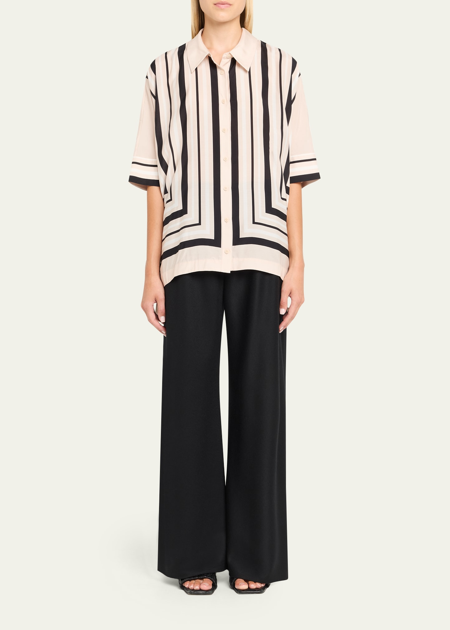 Bowman Oversized Button-Front Shirt - 2
