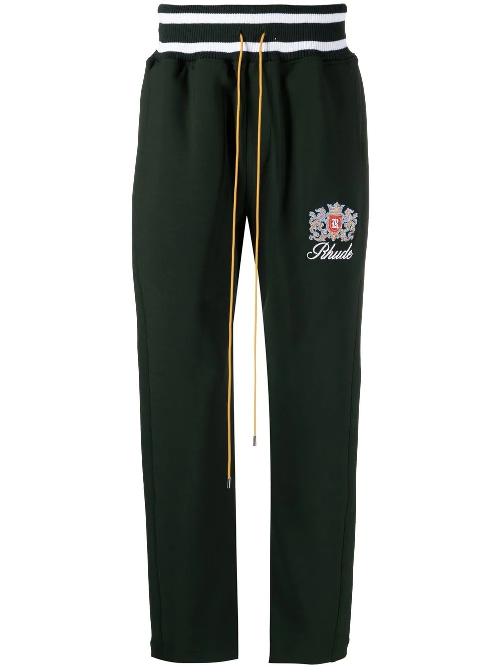 embroidered track pants - 1